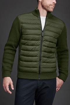 Chamarras Canada Goose Hombre Outlet - HyBridge Chaqueta De Plumas Black Label Verdes WY1063729